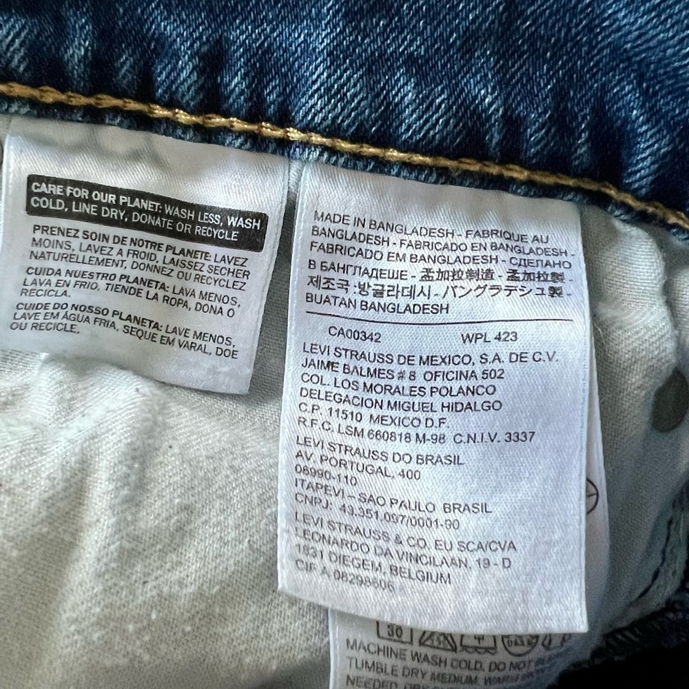 Levi’s 513 Slim Straight Jeans | Blue | 32x32 - Picture 8 of 9